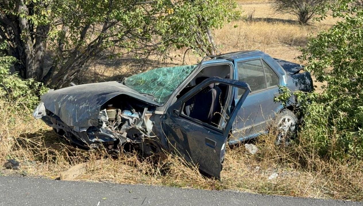 direksiyon hakimiyetini kaybeden surucu agaca carparak takla atti mQrQya5E