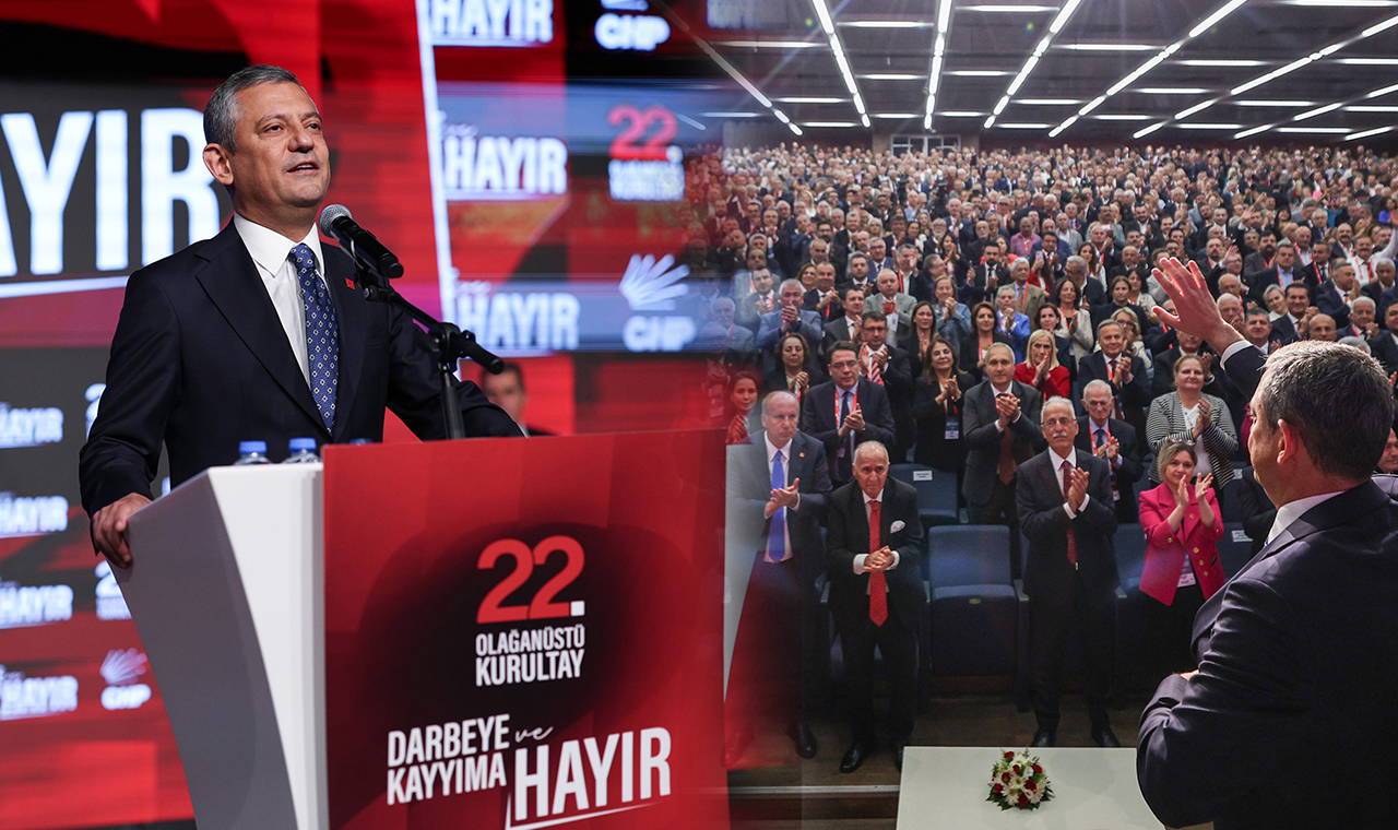 son dakika chpnin 22 olaganustu kurultayi basladi ozgur ozel guvensizlik oyu istedi yonetim dustu bin 127 delege sandik basinda mfGd6cKr