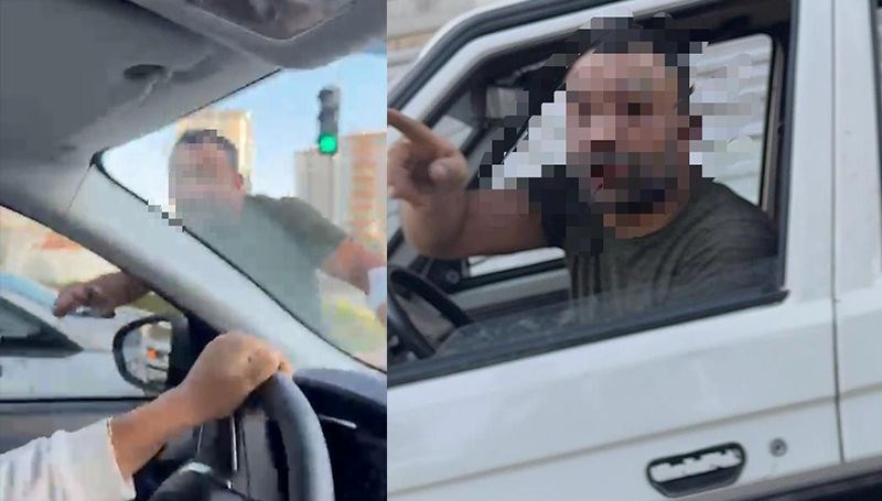 trafikte tartistigi kadinlarinaracina saldirdi 855KdbCb