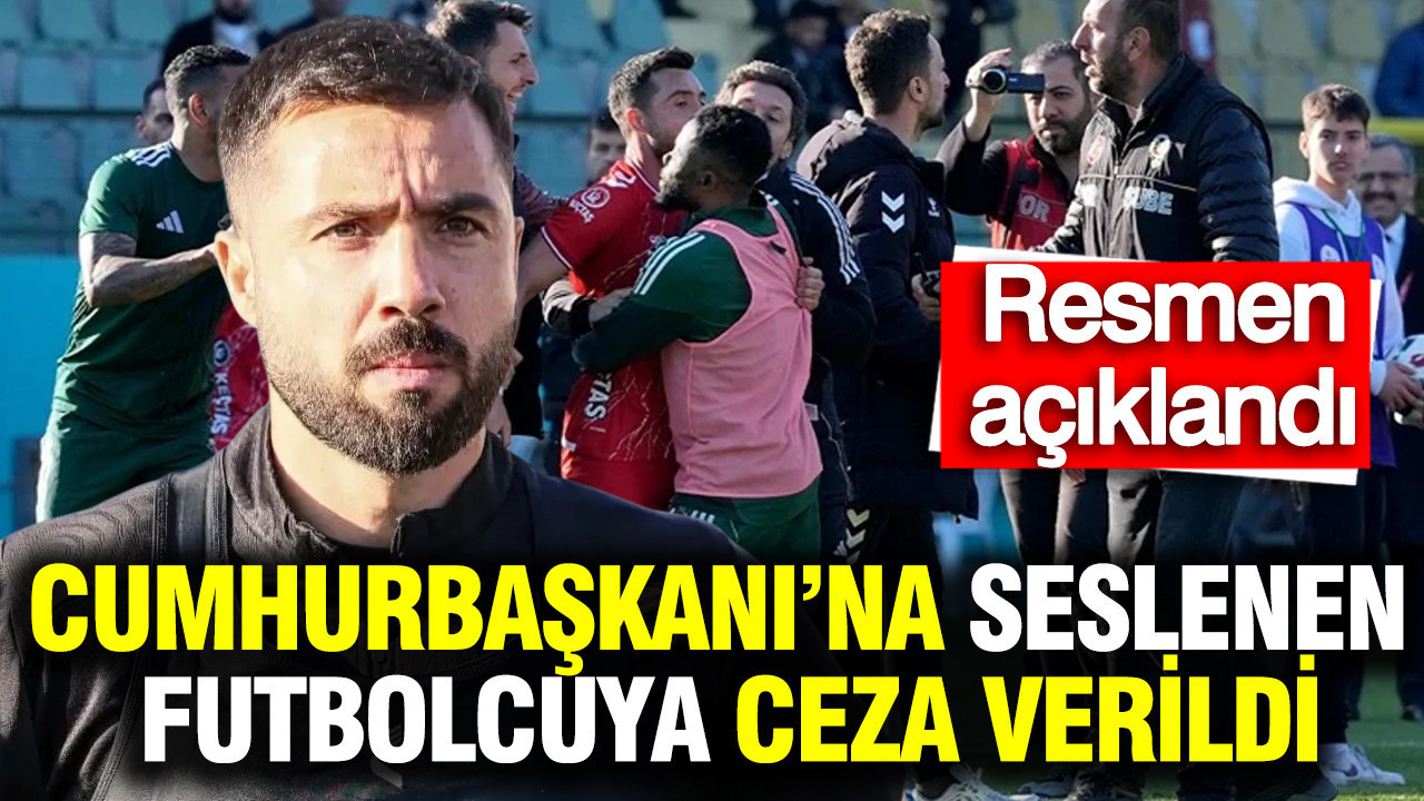 Futbolcu İbrahim Akdağ’a Cumhurbaşkanı’na yönelttiği eleştiriler nedeniyle ceza verildi